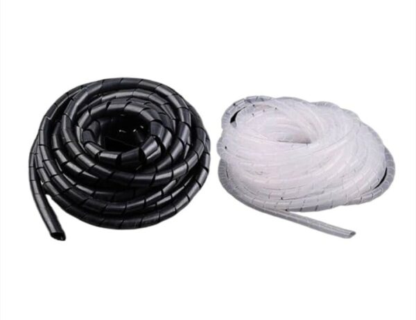ESPIRAL PROTECTORA Y ORGANIZADORA PARA CABLE SWB-10 (blanco/negro)