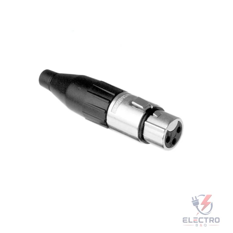 CONECTOR XLR JACK CANON AEREO METÁLICO AMPHENOL AC3F