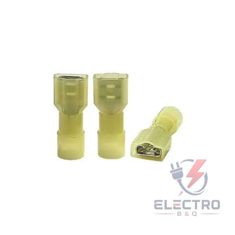 TERMINAL NYLON HEMBRA AMARILLO, FDFN5.5-250 PARA CALIBRES 12-10AWG - Imagen 2
