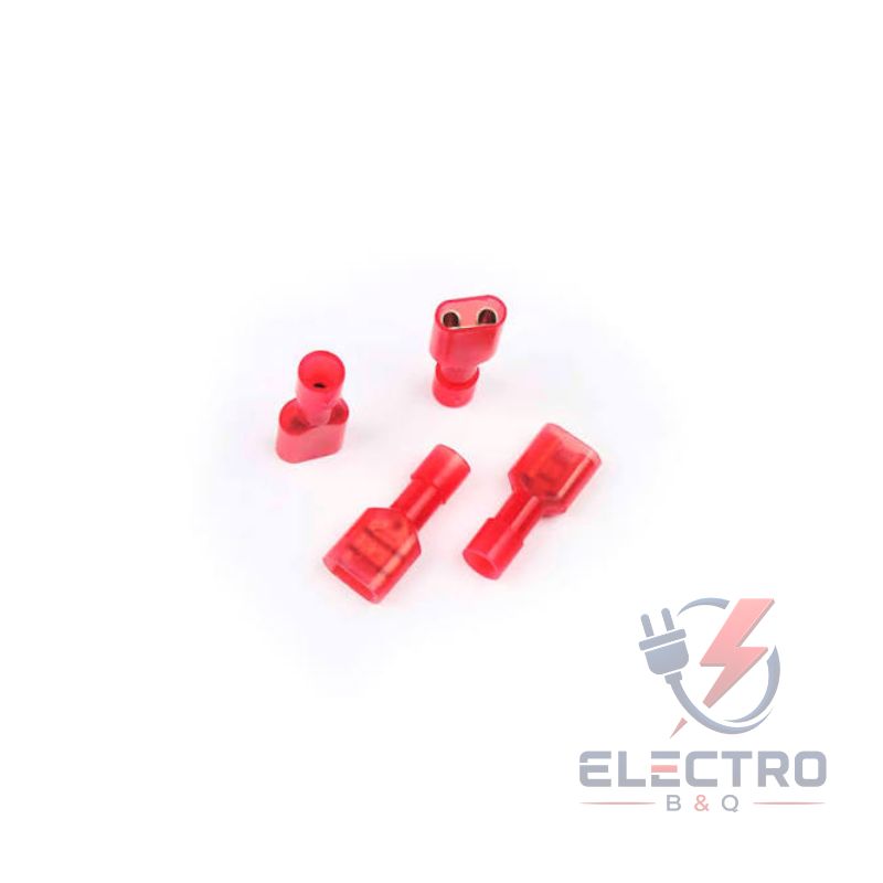 TERMINAL NYLON HEMBRA ROJO, FDFN1.25-250 PARA CALIBRES 22-18AWG - Imagen 2