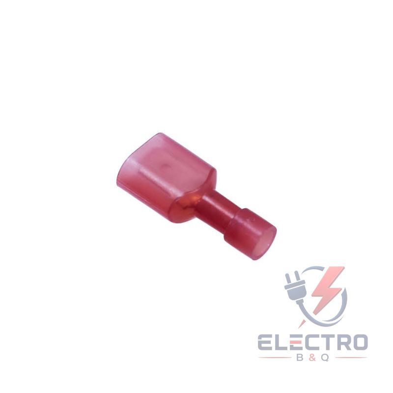 TERMINAL NYLON MACHO ROJO, MDFN1.25-250 PARA CALIBRES 22-18AWG - Imagen 2