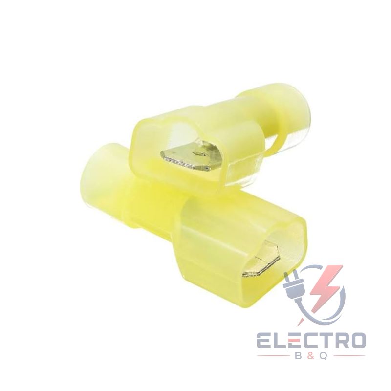 TERMINAL NYLON MACHO AMARILLO, MDFN5.5-250 PARA CALIBRES 12-10AWG - Imagen 2