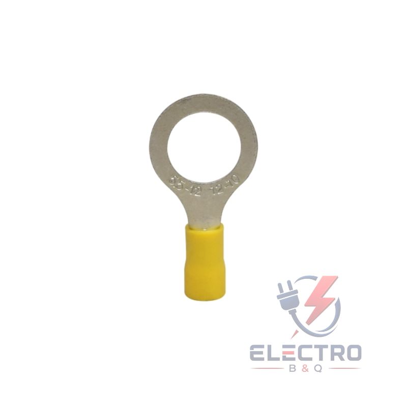 TERMINAL OJAL 1/2 AMARILLO, RV5.5-12mm PARA CALIBRES 12-10AWG