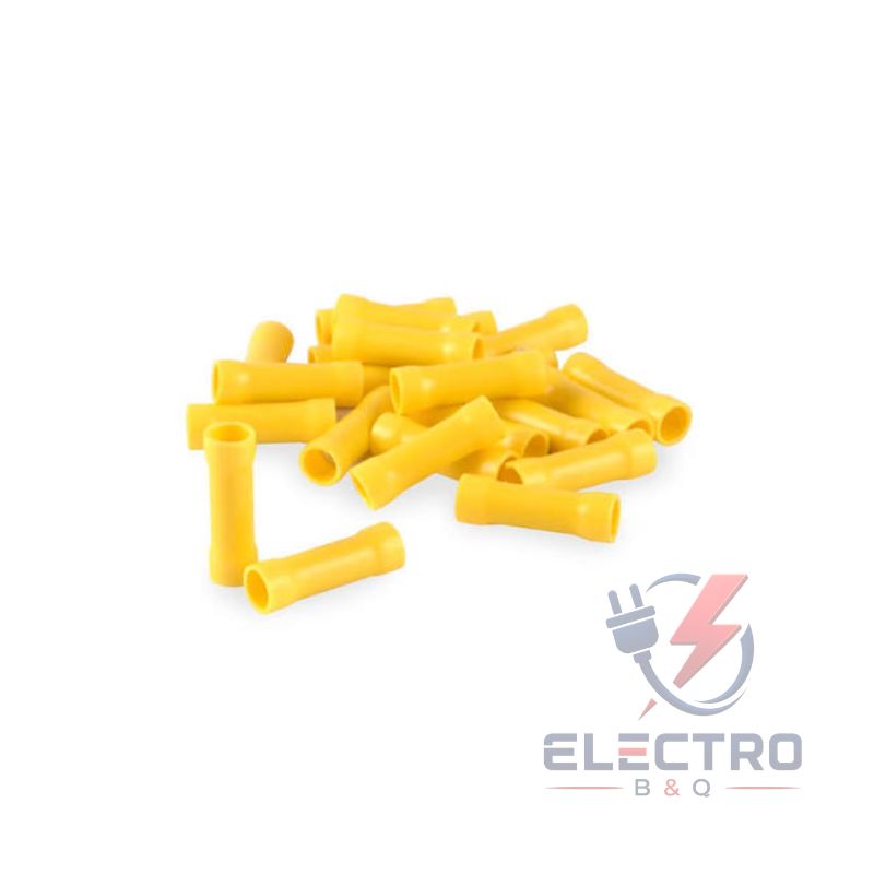 CONECTORES DE EMPALME AMARILLO BV5.5 PARA CALIBRES 12-10 AWG (100pzas) - Imagen 2