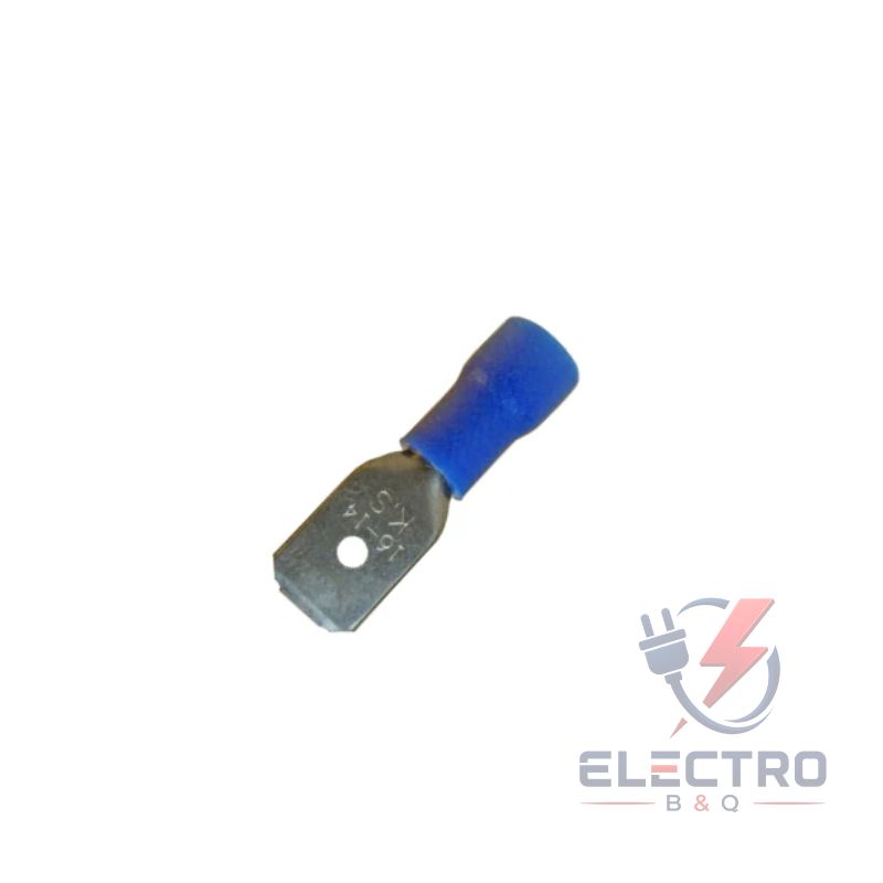 TERMINAL TIPO ENCHUFE MACHO AZUL, MDD2-187 PARA CALIBRES 16-14AWG - Imagen 2