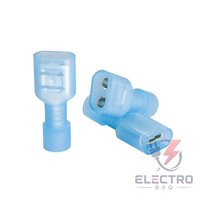TERMINAL NYLON HEMBRA AZUL, FDFN2-250 PARA CALIBRES 16-14AWG - Imagen 2