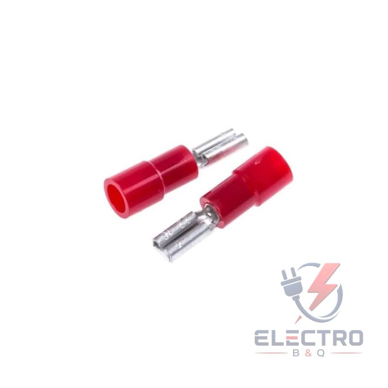 TERMINAL TIPO ENCHUFE HEMBRA ROJO, FDD1.25-110 PARA CALIBRES 22-18AWG