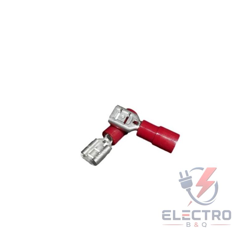 TERMINAL TIPO ENCHUFE HEMBRA ROJO, FDD1.25-187 PARA CALIBRES 22-18AWG - Imagen 2