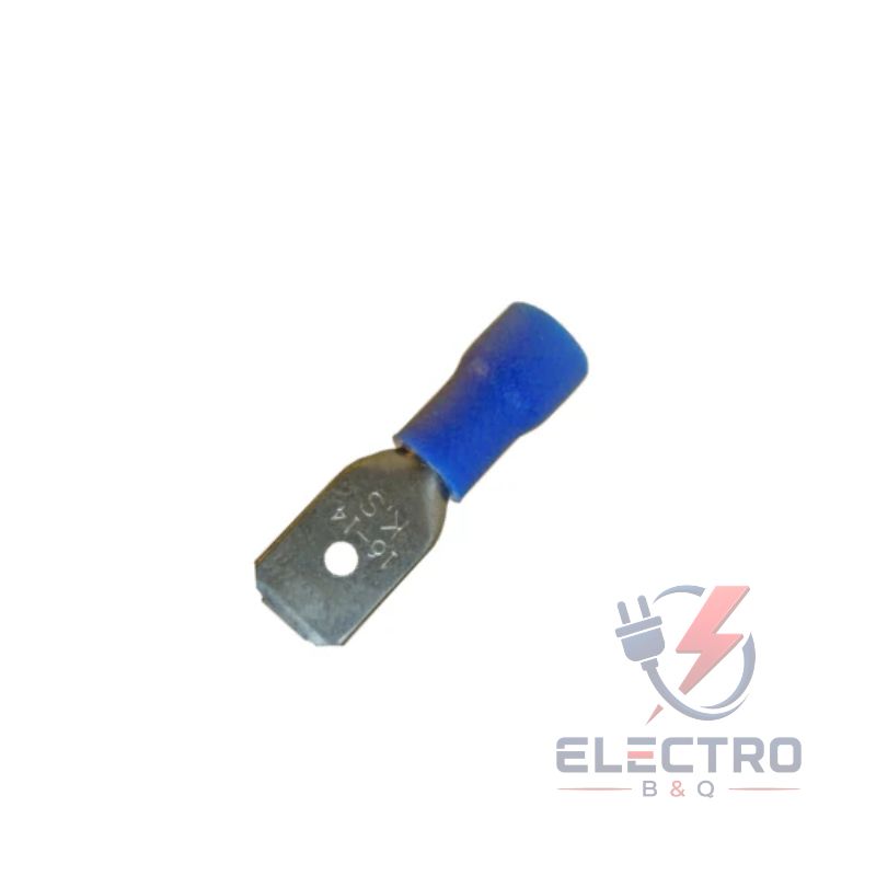 TERMINAL TIPO ENCHUFE MACHO AZUL, MDD2-250 PARA CALIBRES 16-14AWG - Imagen 2