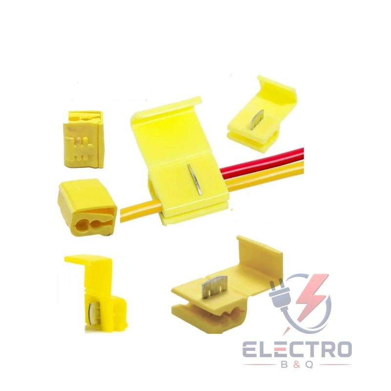 CONECTORES K’LEB CD878201, EMPALMES RAPIDOS DE DERIVACION AMARILLO - Imagen 2