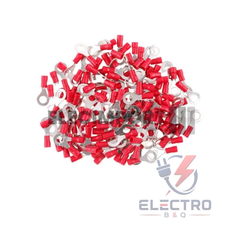 TERMINAL OJAL 1/4 ROJO, RV1.25-6mm PARA CALIBRES 22-18AWG - Imagen 2